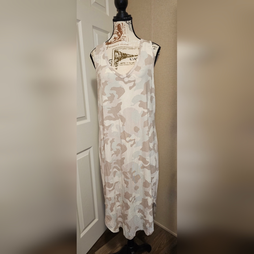 Olive & Oak Light Camo Summer Sun Dress